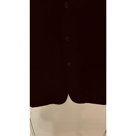 Pronto - Uomo Black Wool Blend Blazer Jacket Womens Size M - Picture 7 of 9